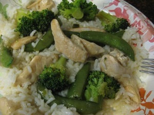 Gluten-Free Chicken with Broccoli on Rice