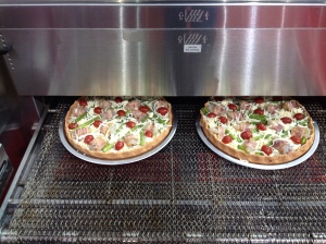 Gluten-Free Pizza: Las Vegas Style: Gluten-Free Pizza in Oven 
